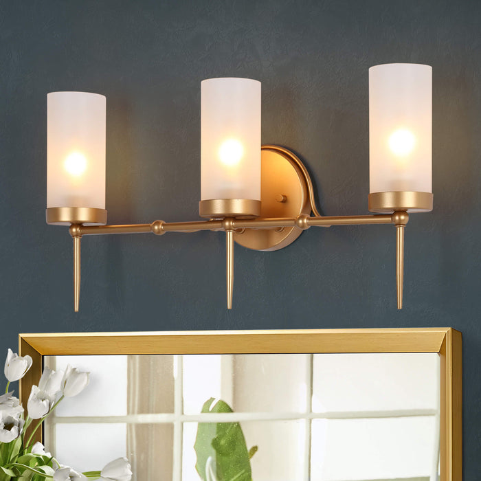 Tiarka 3-Light Gold Bathroom Vanity Light