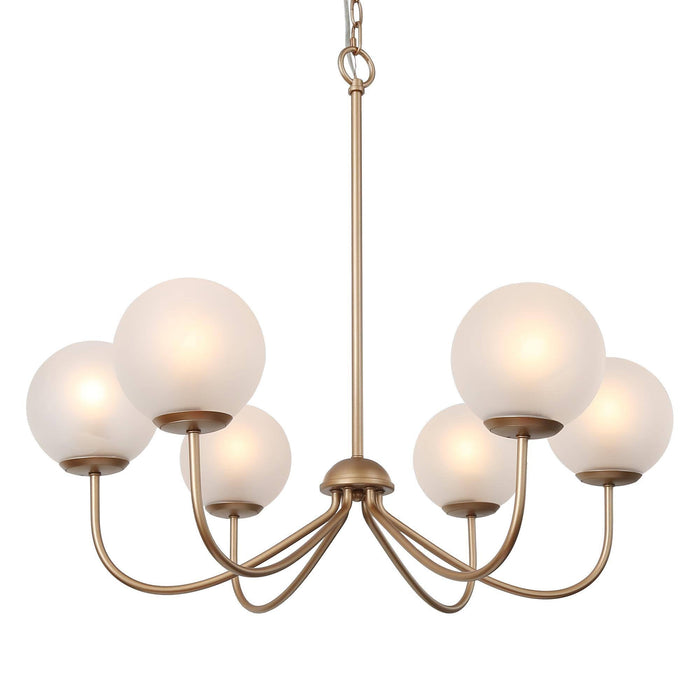 Orilin 6-Light Gold Chandelier