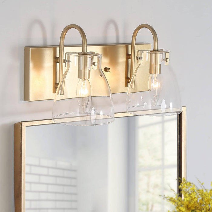 Erynia 2-Light Gold Bathroom Vanity Light