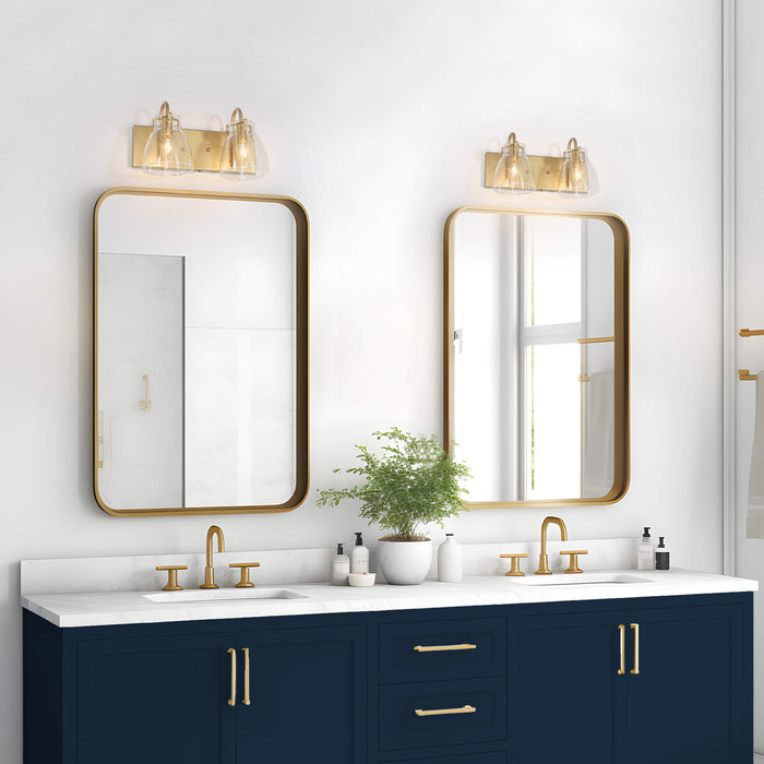 Erynia 2-Light Gold Bathroom Vanity Light