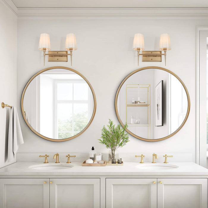 Sanant 2-Light Gold Bathroom Vanity Light