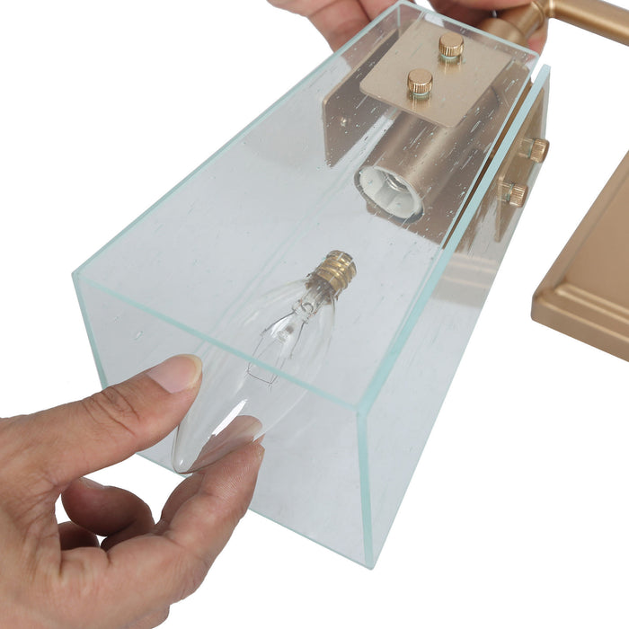 Dendora 2-Light Gold Bathroom Vanity Light