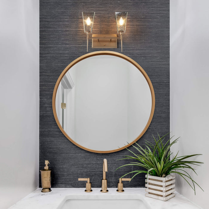 Dendora 2-Light Gold Bathroom Vanity Light