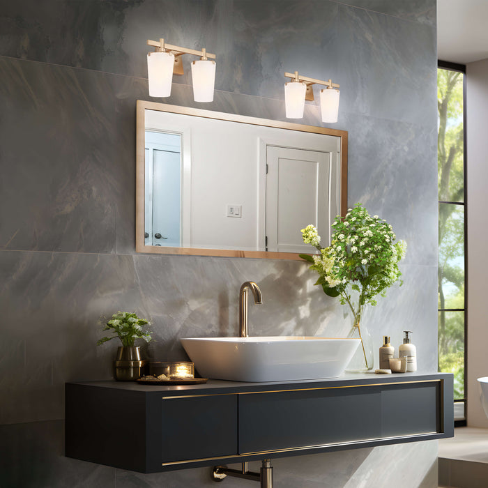 Baurele 2-Light Black Bathroom Vanity Light