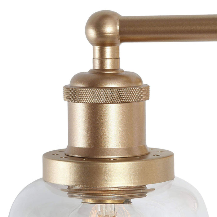 Hengra 2-Light Gold Bathroom Vanity Light