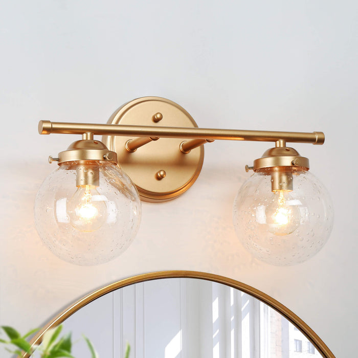 Lacorin 2-Light Gold Vanity Light