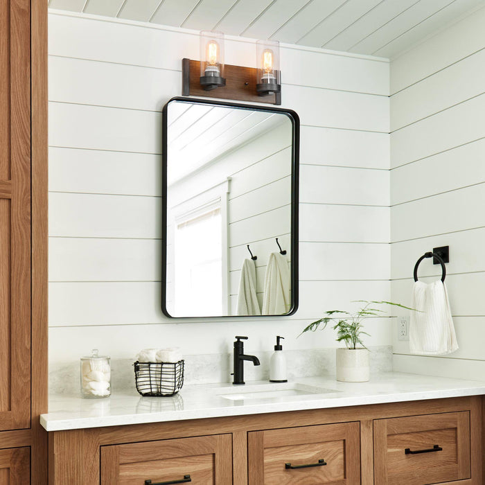 Beverly 2-Light Wood Bathroom Vanity Light