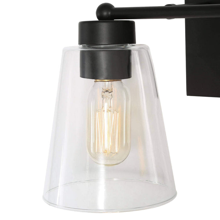 Zyrelis 2-Light Black Bathroom Vanity Light