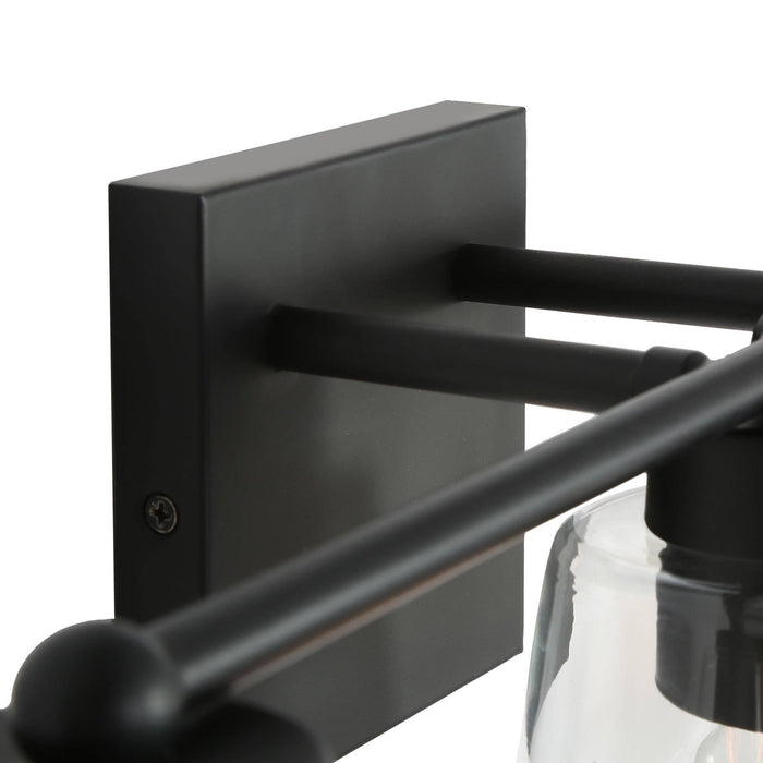 Zyrelis 3-Light Black Bathroom Vanity Light