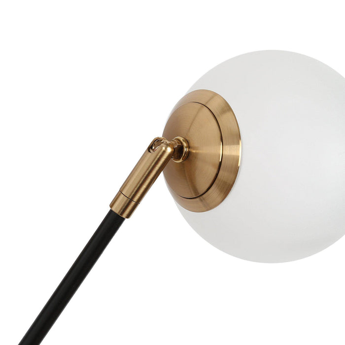 Betoni 2-Light LED Black and Gold Bathroom Vanity Light