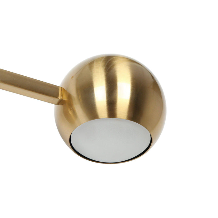 Stelvo 4-Light LED Brass Bathroom Vanity Light