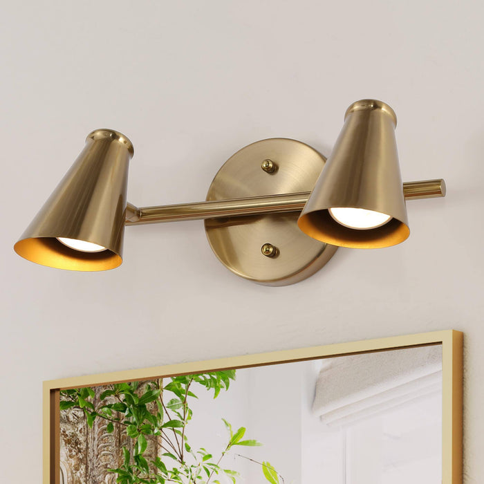 Paredy 2-Light Gold Vanity Light