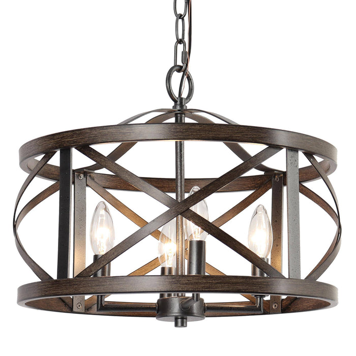 Amalth 4-Light Rust Chandelier