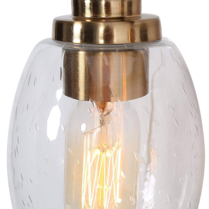 Brenova 3-Light Black and Brass Bathroom Vanity Light