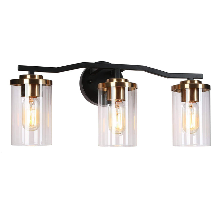 Carrony 3-Light Black Bathroom Vanity Light