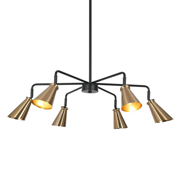 Paredy 6-Light Brass Chandelier