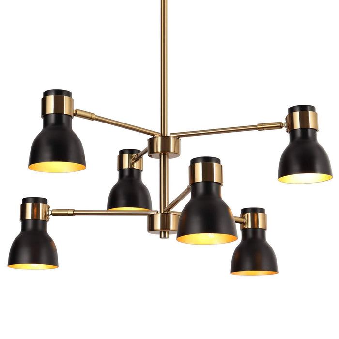 Elinka 6-Light Brass Chandelier