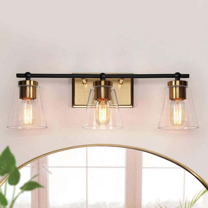 Alumbr 3-Light Brass Bathroom Vanity Light