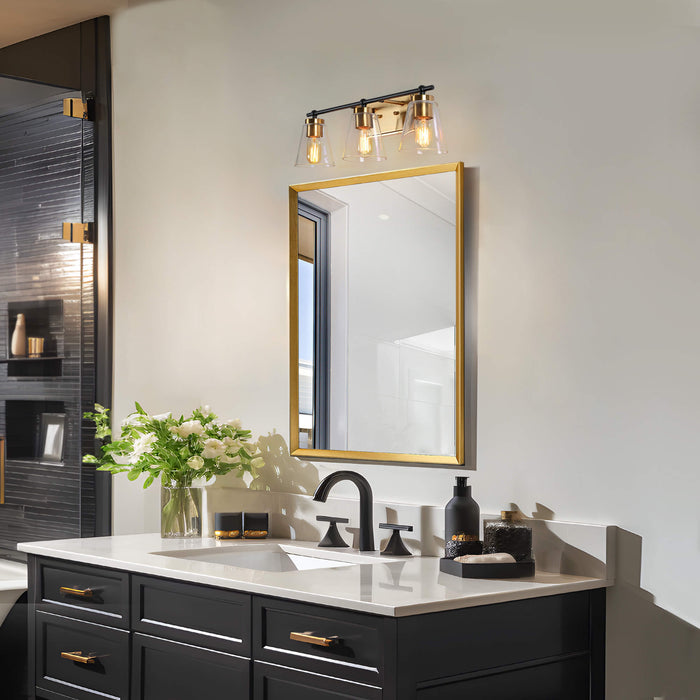 Alumbr 3-Light Brass Bathroom Vanity Light