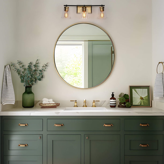 Alumbr 3-Light Brass Bathroom Vanity Light