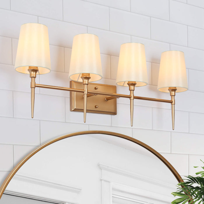 Sanant 4-Light Gold Bathroom Vanity Light