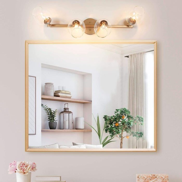 Isidore 4-Light Gold Bathroom Vanity Light