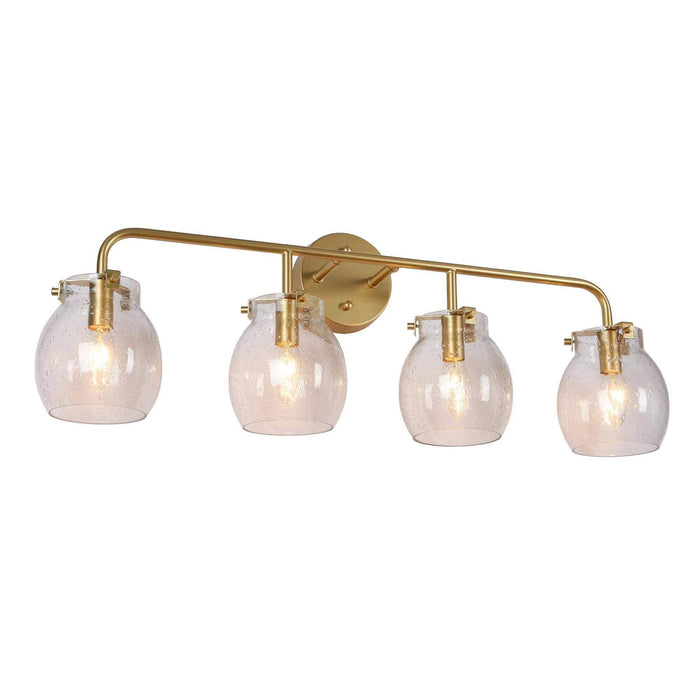 Canina 4-Light Gold Bathroom Vanity Light