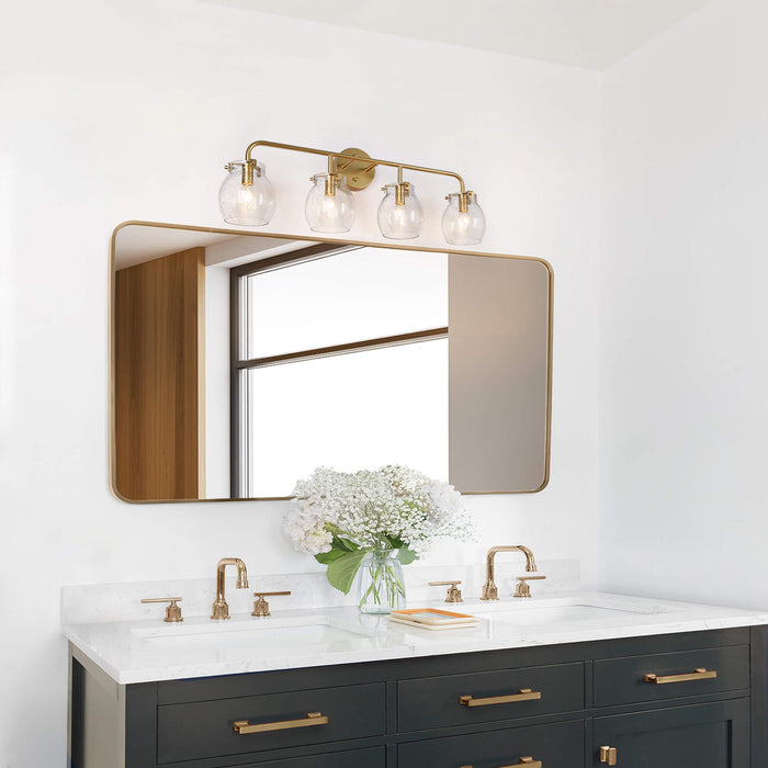 Canina 4-Light Gold Bathroom Vanity Light