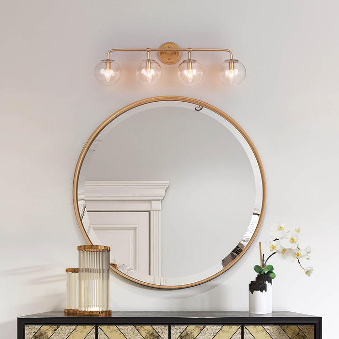 Thalum 4-Light Gold Bathroom Vanity Light