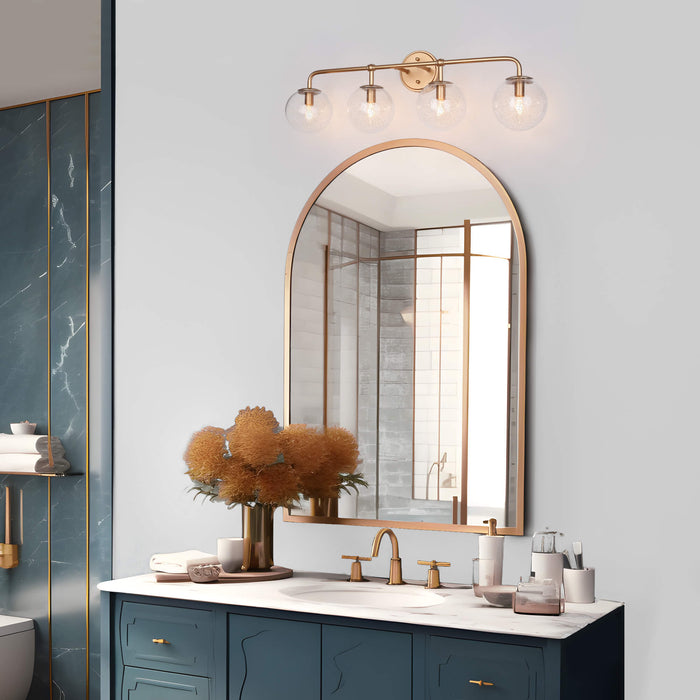 Thalum 4-Light Gold Bathroom Vanity Light