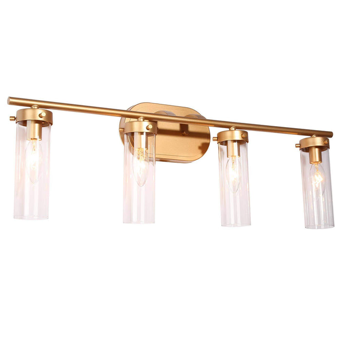 Savann 4-Light Gold Bathroom Vanity Light