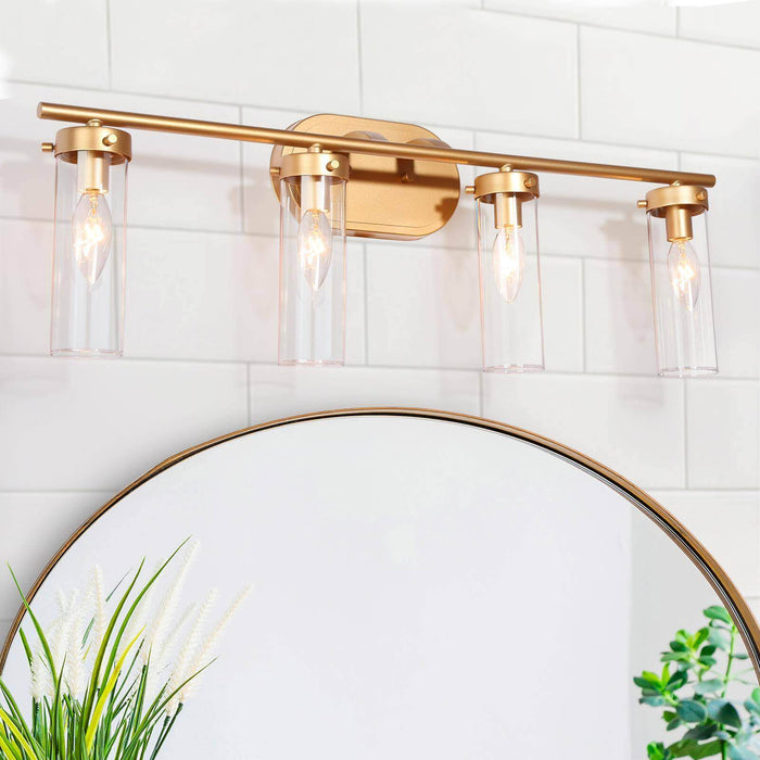 Savann 4-Light Gold Bathroom Vanity Light