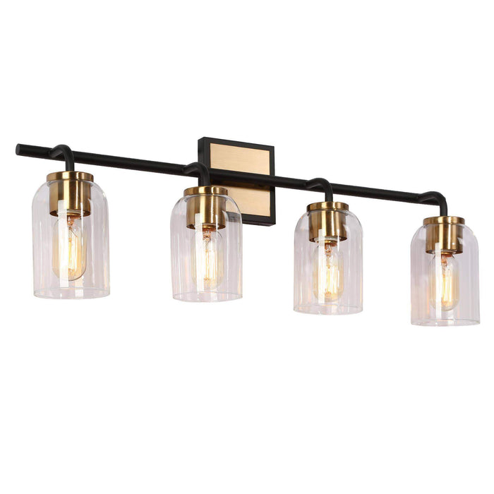 Ephedra 4-Light Black Bathroom Vanity Light