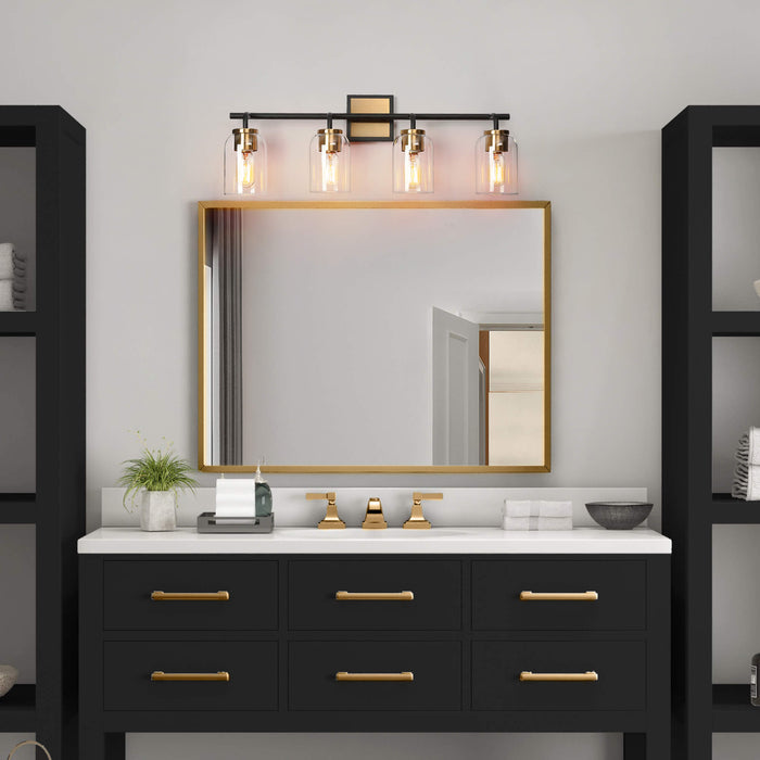 Ephedra 4-Light Black Bathroom Vanity Light