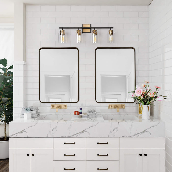 Ephedra 4-Light Black Bathroom Vanity Light