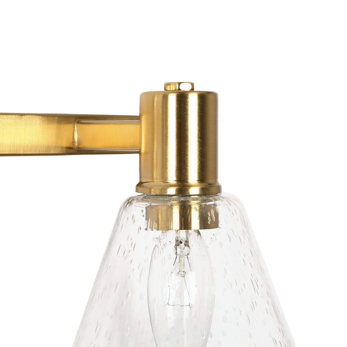 Sylvene 3-Light Brass Bathroom Vanity Light