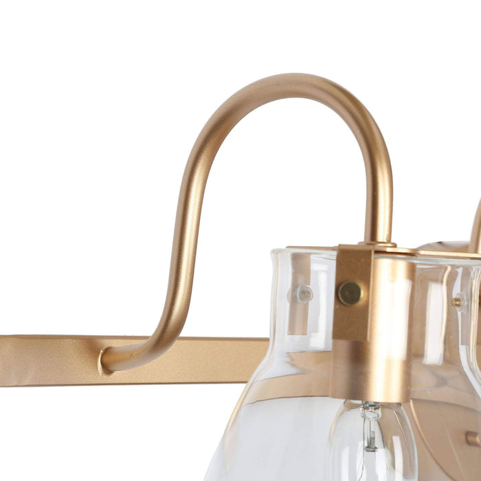 Scropis 4-Light Gold Bathroom Vanity Light