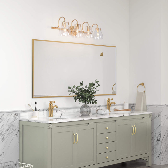 Scropis 4-Light Gold Bathroom Vanity Light