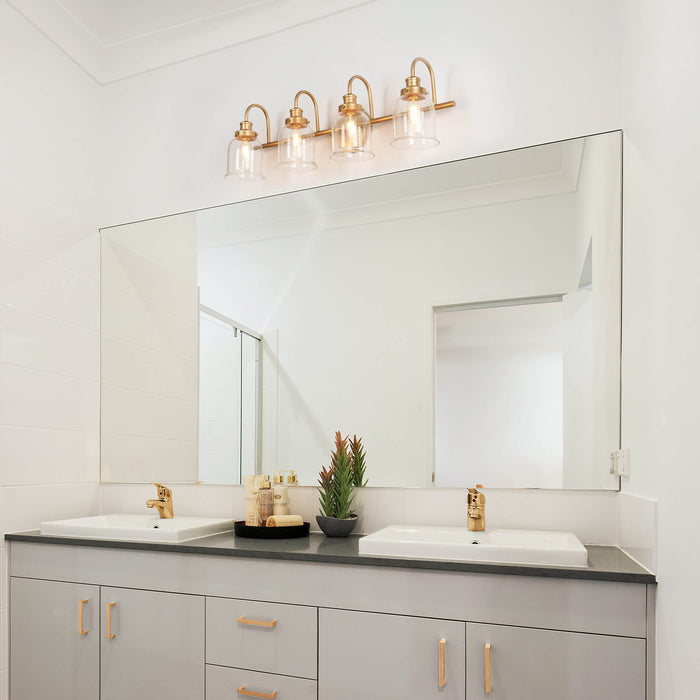 Thelio 4-Light Gold Bathroom Vanity Light