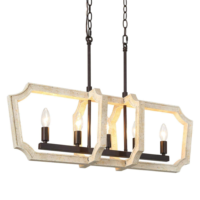 Intega 5-Light White Island Light