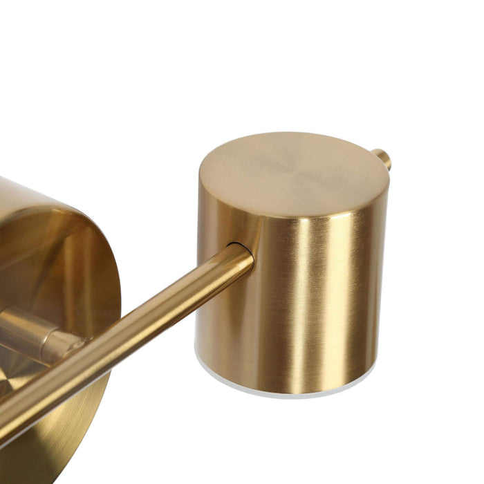 Selagy 3-Light LED Brass Bathroom Vanity Light