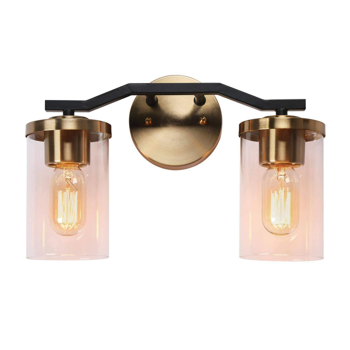 Carrony 2-Light Gold Bathroom Vanity Light
