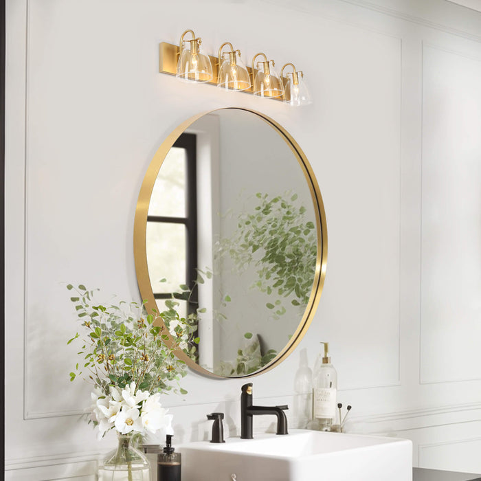 Erynia 4-Light Gold Bathroom Vanity Light