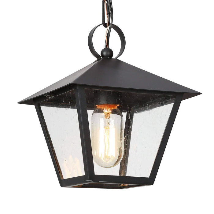 Nigara 1-Light Black Outdoor Pendant Light