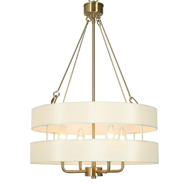 Fossa 4-Light Brass Chandelier