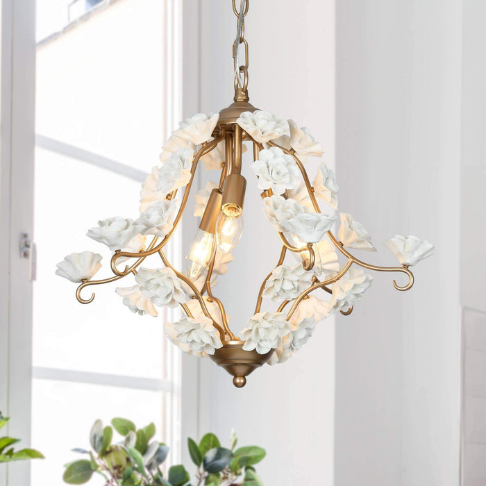 Arilen 3-Light Gold Chandelier