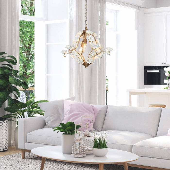 Arilen 3-Light Gold Chandelier