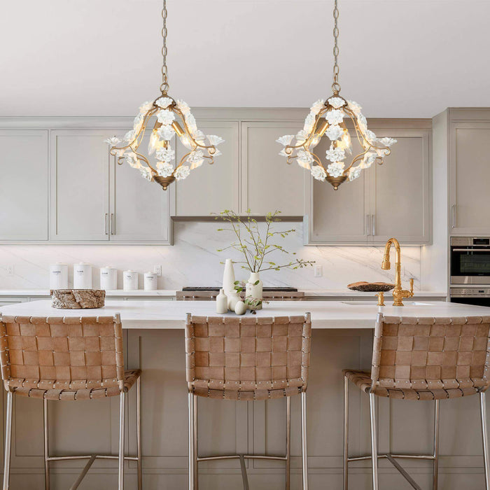 Arilen 3-Light Gold Chandelier