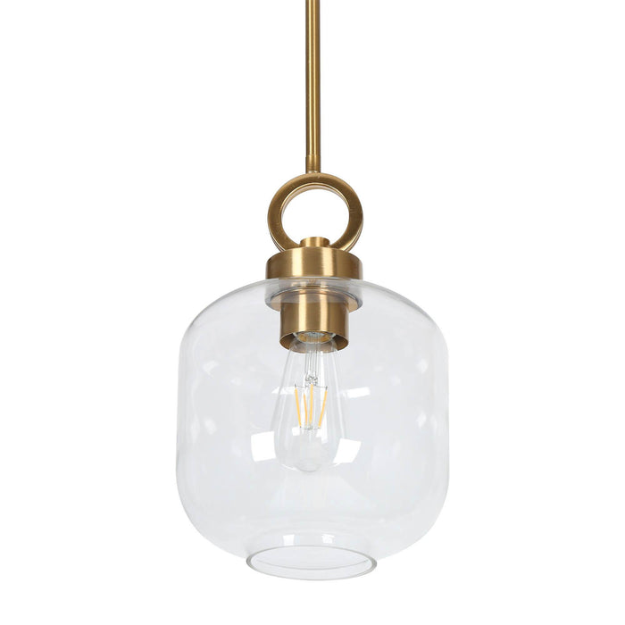 Kromich 1-Light Brass Pendant Light