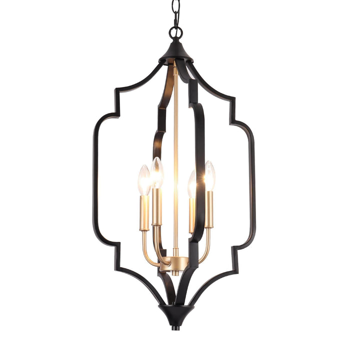 Bratica 4-Light Black Chandelier